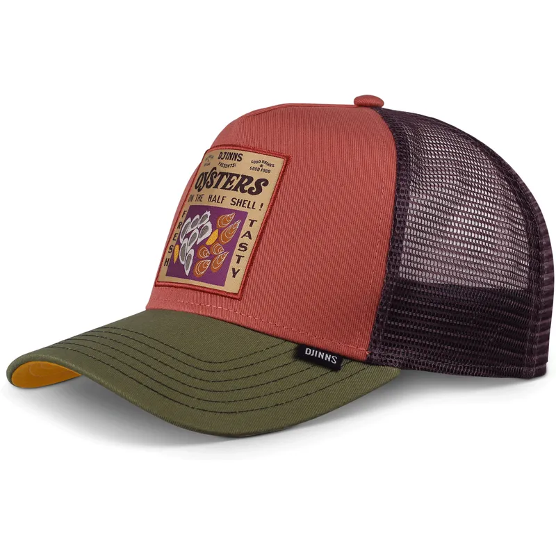 kepure-islenkta-raudona-snapback-food-oysters-hft-djinns