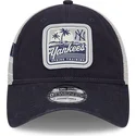 kepure-islenkta-tamsiai-melyna-snapback-9twenty-stripe-new-york-yankees-mlb-new-era