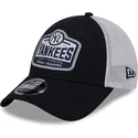 kepure-islenkta-tamsiai-melyna-snapback-9forty-stretch-snap-tab-new-york-yankees-mlb-new-era