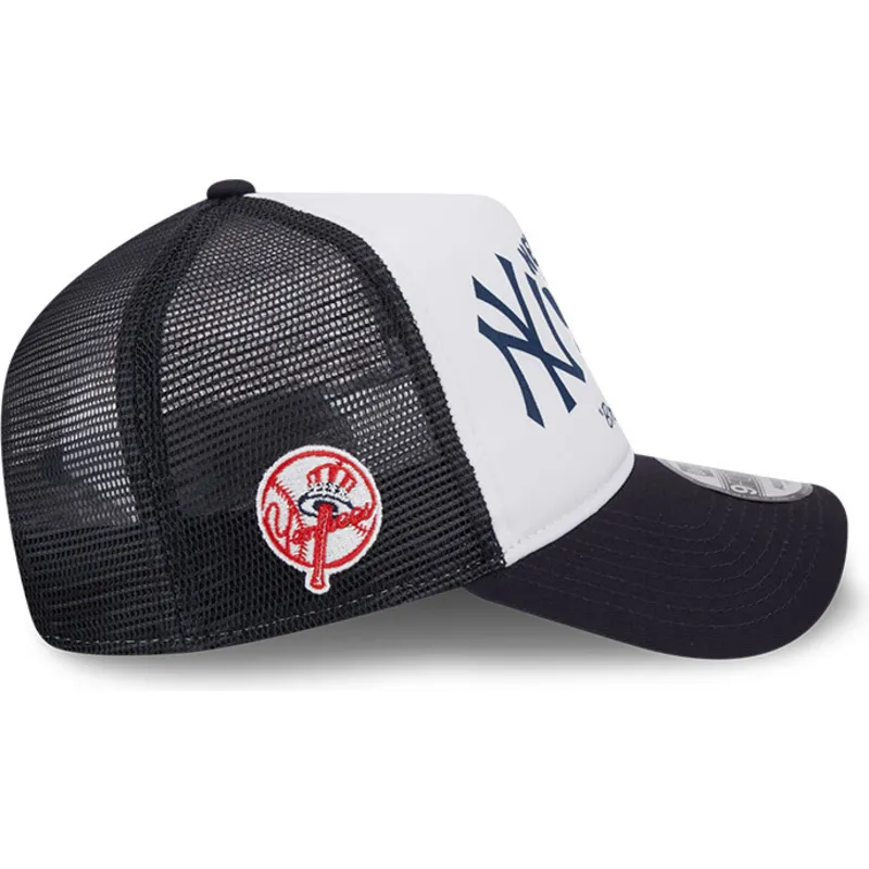kepure-islenkta-tamsiai-melyna-snapback-9forty-a-frame-team-new-york-yankees-mlb-new-era