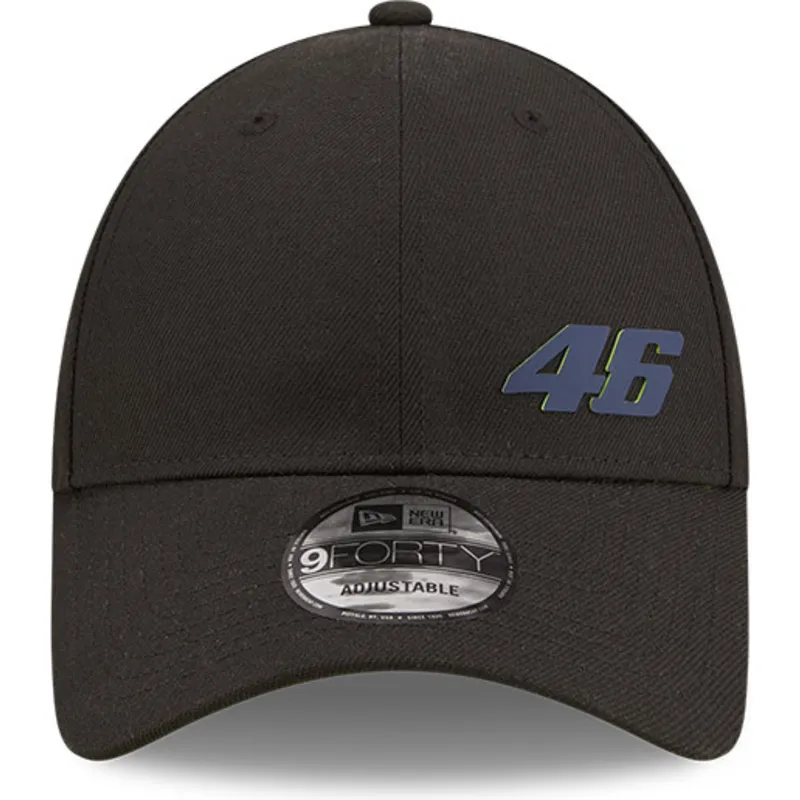 kepure-islenkta-juoda-reguliuojamas-9forty-repreve-valentino-rossi-vr46-motogp-new-era
