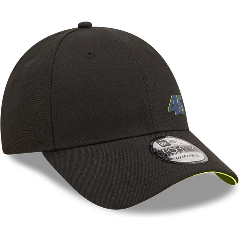 kepure-islenkta-juoda-reguliuojamas-9forty-repreve-valentino-rossi-vr46-motogp-new-era