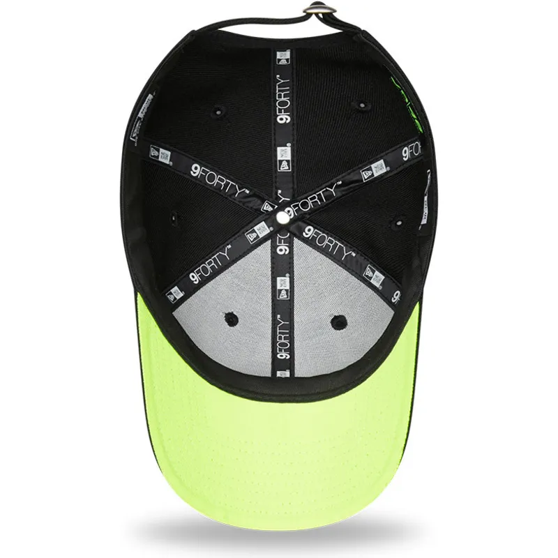 kepure-islenkta-juoda-reguliuojamas-9forty-repreve-valentino-rossi-vr46-motogp-new-era