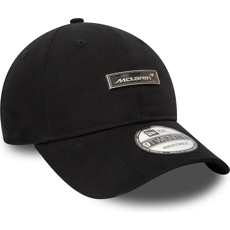 kepure-islenkta-juoda-reguliuojamas-9twenty-pin-badge-mclaren-racing-formula-1-new-era