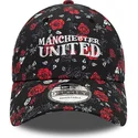 kepure-islenkta-juoda-reguliuojamas-9forty-floral-all-over-print-manchester-united-football-club-premier-league-new-era