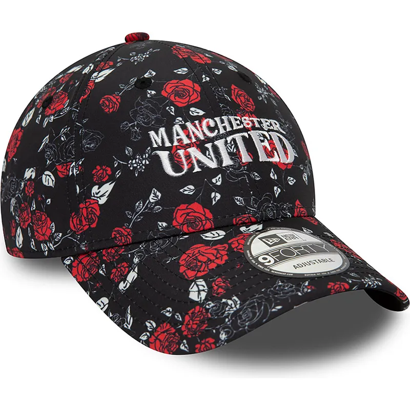 kepure-islenkta-juoda-reguliuojamas-9forty-floral-all-over-print-manchester-united-football-club-premier-league-new-era kepure-islenkta-juoda-reguliuojamas-9forty-floral-all-over-print-manchester-united-football-club-premier-league-new-era