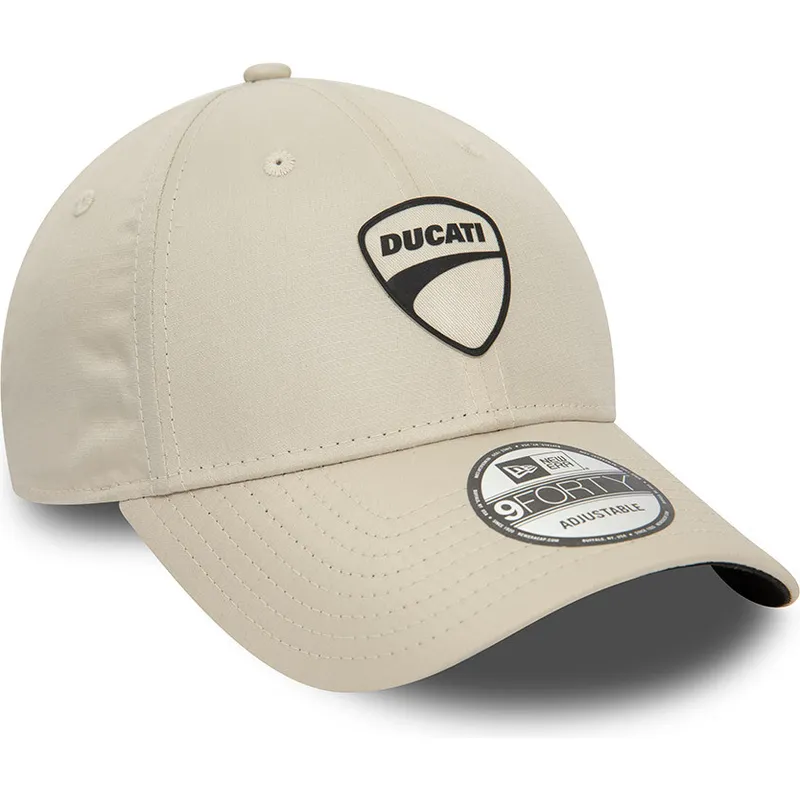 bezowa-czapka-z-daszkiem-regulowana-9forty-ripstop-ducati-motor-motogp-od-new-era