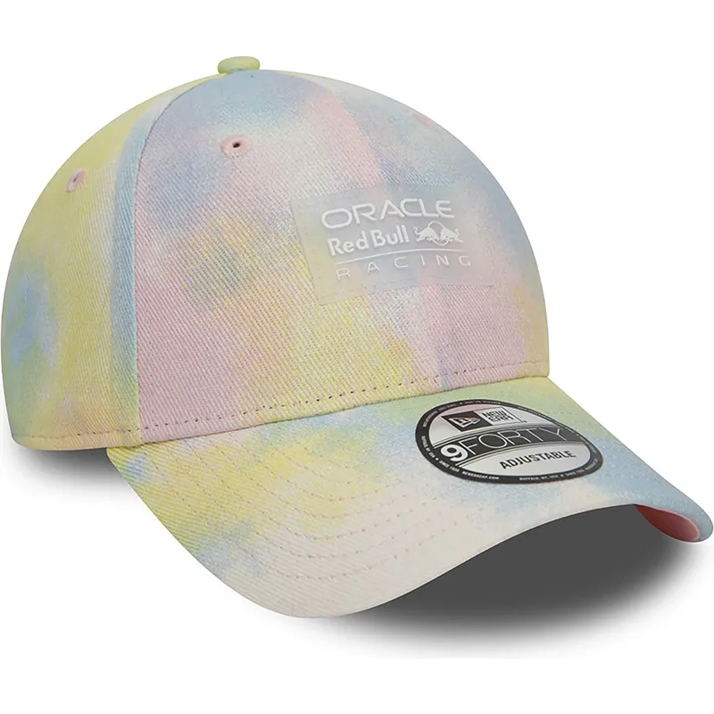 kepure-islenkta-ivairiaspalvis-snapback-9forty-tie-dye-denim-red-bull-racing-formula-1-new-era
