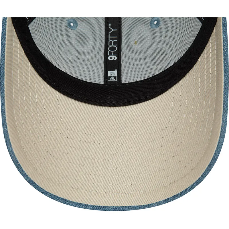 kepure-islenkta-melyna-snapback-9forty-denim-valentino-rossi-vr46-motogp-new-era
