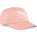 rozowa-regulowana-czapka-z-zakrzywionym-daszkiem-essentials-cat-logo-bb-marki-puma