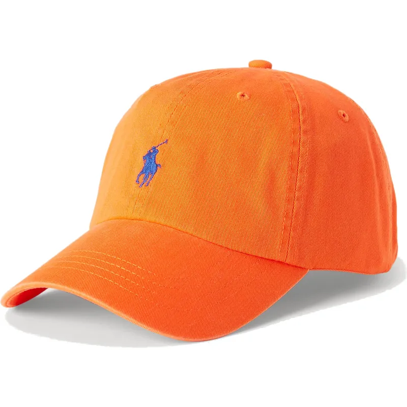 kepure-islenkta-oranzine-reguliuojamas-cotton-chino-classic-sport-polo-ralph-lauren