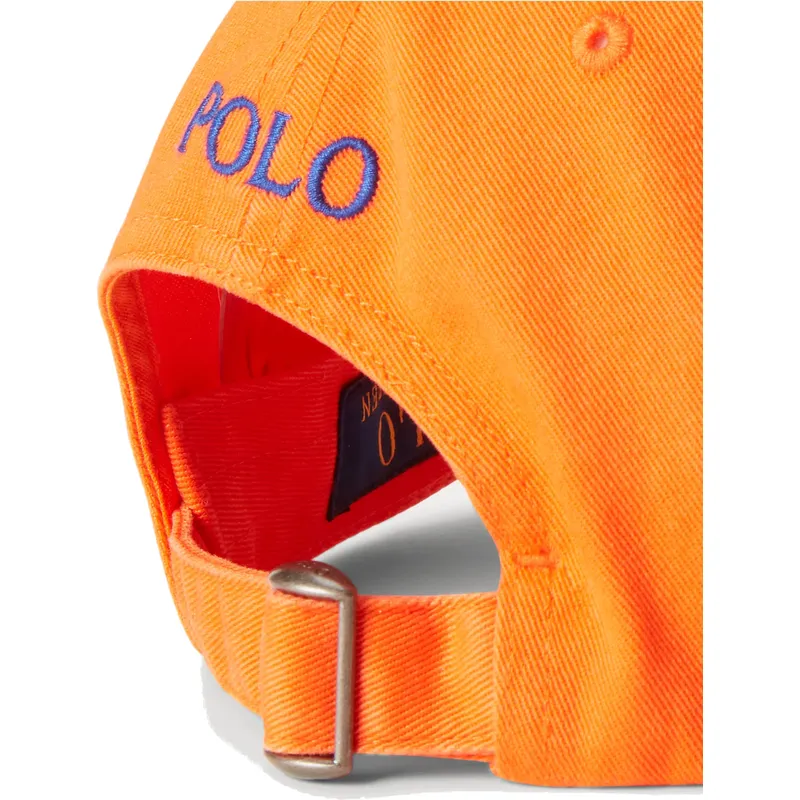 kepure-islenkta-oranzine-reguliuojamas-cotton-chino-classic-sport-polo-ralph-lauren