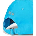 niebieska-regulowana-czapka-z-daszkiem-z-pomaranczowym-logo-cotton-chino-classic-sport-od-polo-ralph-lauren