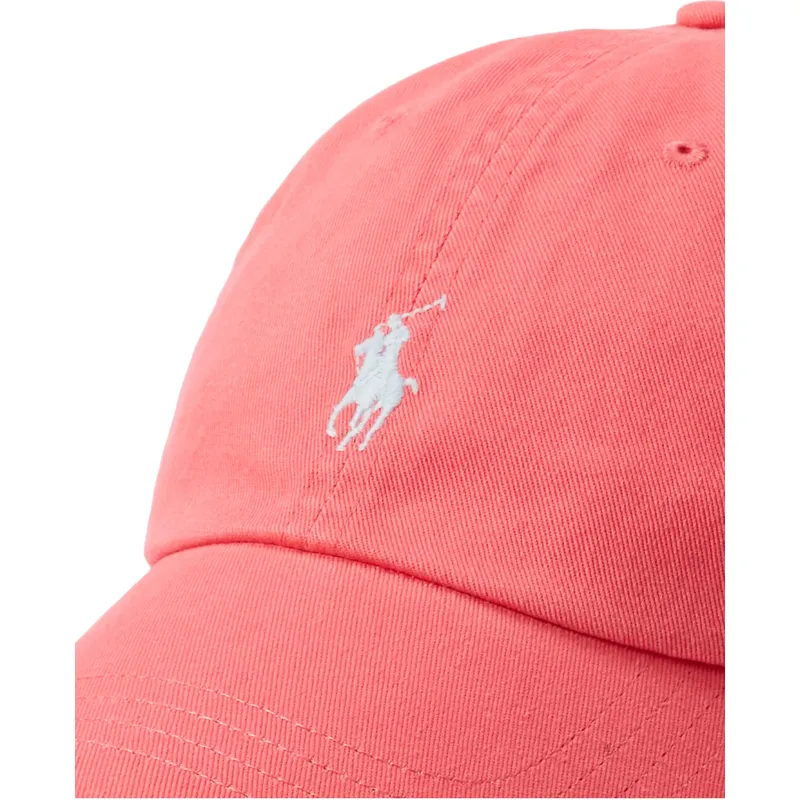 kepure-islenkta-raudona-reguliuojamas-cotton-chino-classic-sport-polo-ralph-lauren