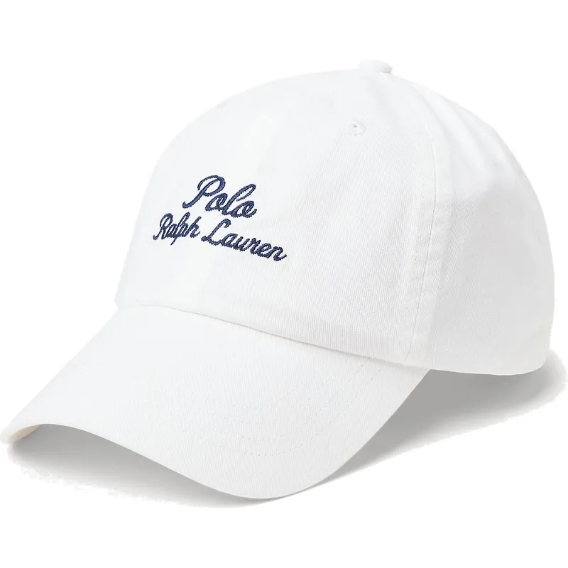 kepure-islenkta-balta-reguliuojamas-chino-classic-sport-script-polo-ralph-lauren