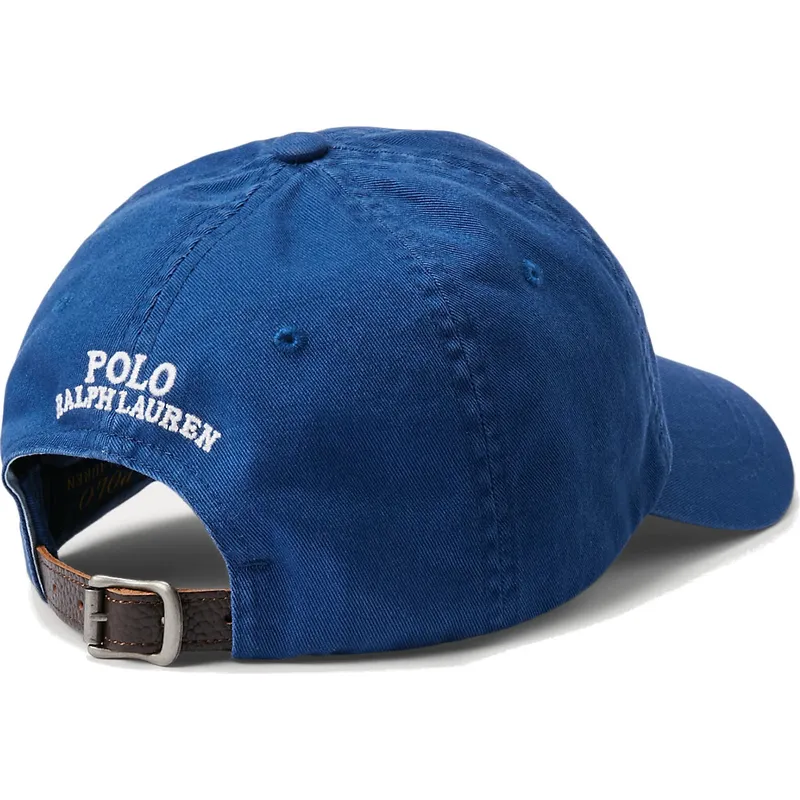 kepure-islenkta-melyna-reguliuojamas-classic-sport-bear-polo-ralph-lauren