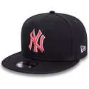 kepure-plokscia-tamsiai-melyna-snapback-9fifty-outline-new-york-yankees-mlb-new-era
