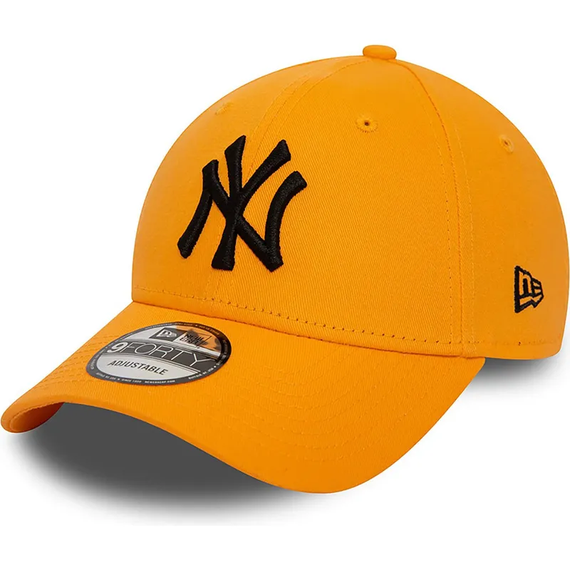 kepure-islenkta-oranzine-reguliuojamas-9forty-league-essential-new-york-yankees-mlb-new-era