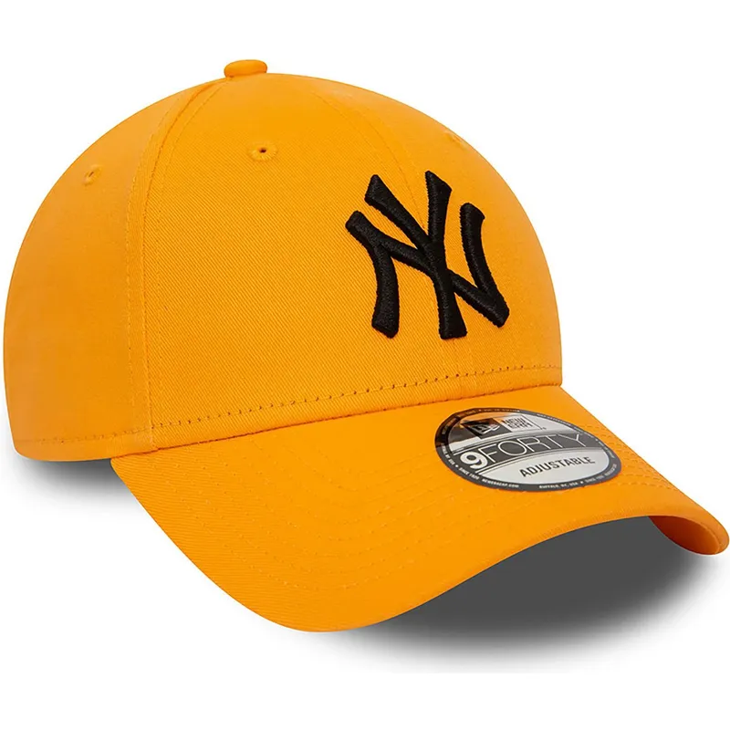 kepure-islenkta-oranzine-reguliuojamas-9forty-league-essential-new-york-yankees-mlb-new-era