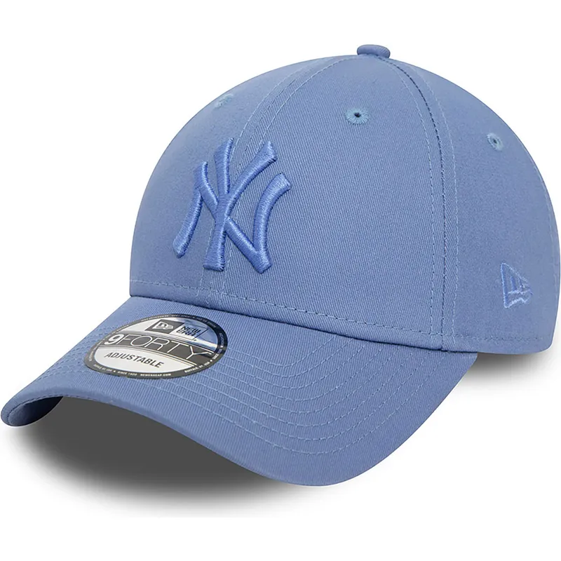 kepure-islenkta-melyna-reguliuojamas-9forty-league-essential-new-york-yankees-mlb-new-era