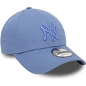 kepure-islenkta-melyna-reguliuojamas-9forty-league-essential-new-york-yankees-mlb-new-era