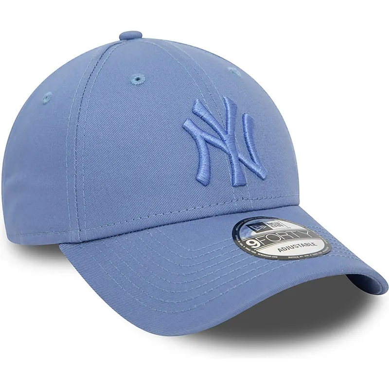 kepure-islenkta-melyna-reguliuojamas-9forty-league-essential-new-york-yankees-mlb-new-era