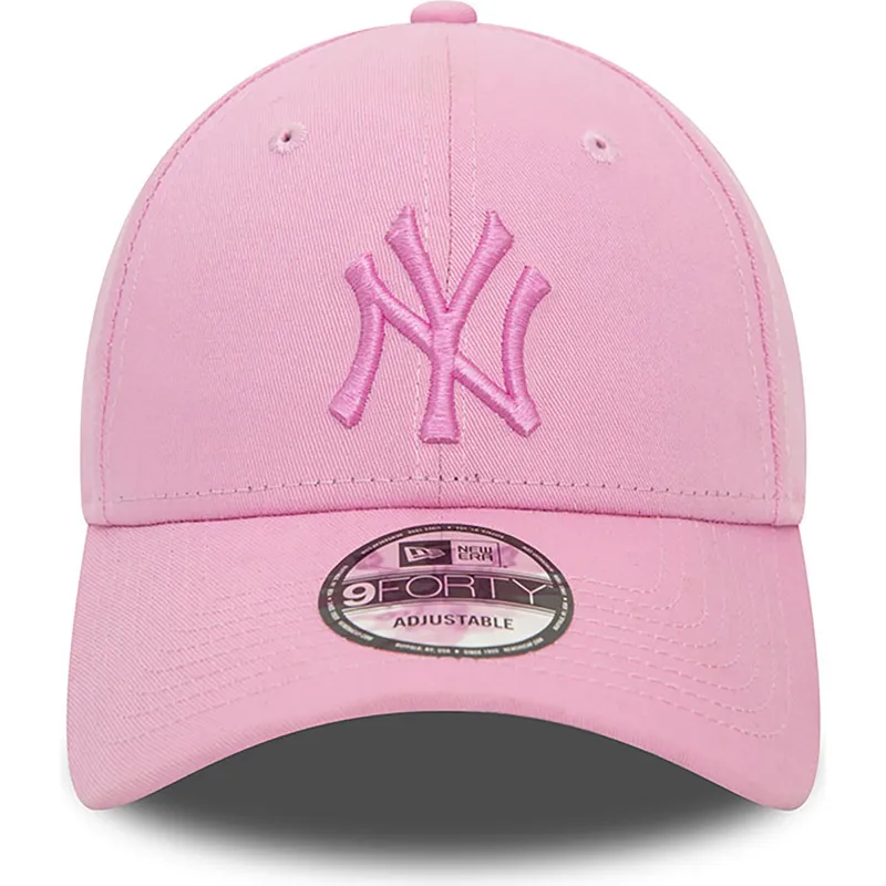 kepure-islenkta-rozine-reguliuojamas-9forty-league-essential-new-york-yankees-mlb-new-era