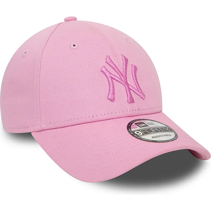 kepure-islenkta-rozine-reguliuojamas-9forty-league-essential-new-york-yankees-mlb-new-era