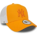 kepure-islenkta-oranzine-snapback-a-frame-league-essential-new-york-yankees-mlb-new-era
