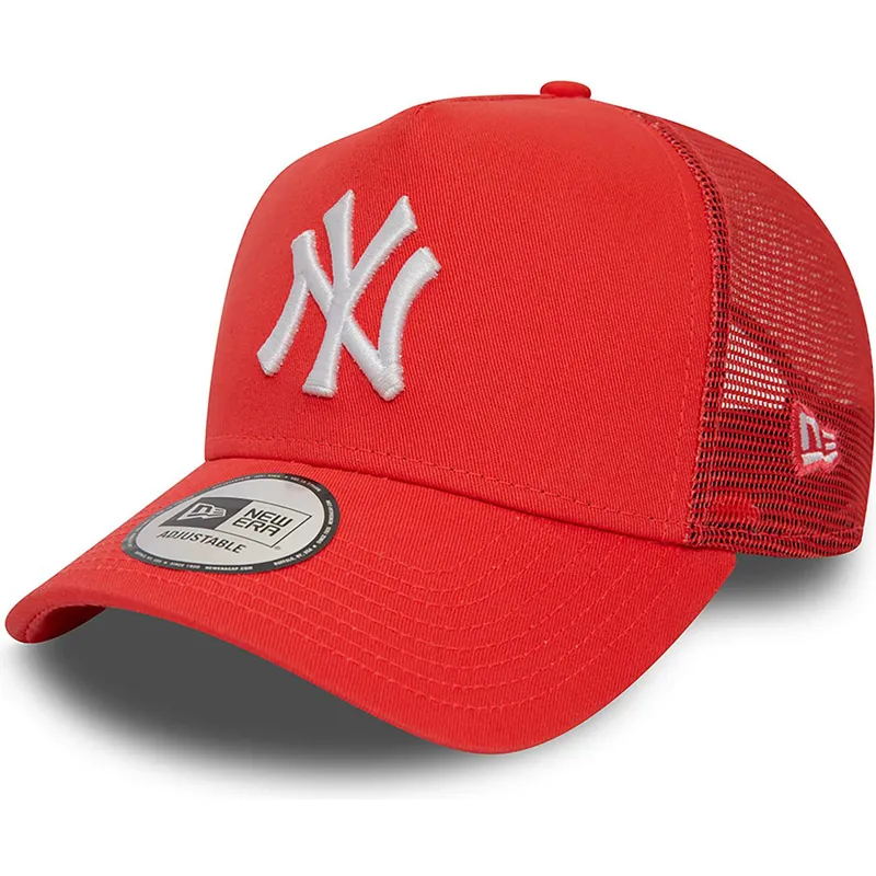 kepure-islenkta-raudona-snapback-a-frame-league-essential-new-york-yankees-mlb-new-era