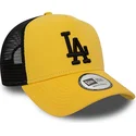 kepure-islenkta-geltona-snapback-a-frame-league-essential-los-angeles-dodgers-mlb-new-era