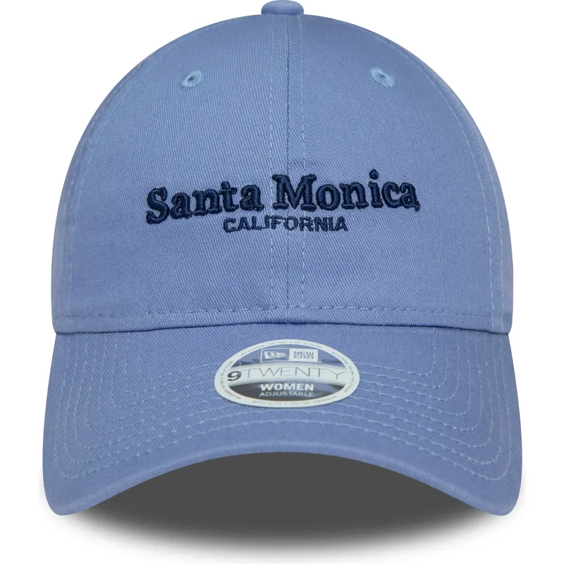 kepure-islenkta-melyna-reguliuojamas-9twenty-wordmark-santa-monica-california-new-era