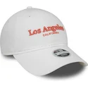 cap-islenkta-white-adjustable-strap-9twenty-wordmark-los-angeles-california-new-era