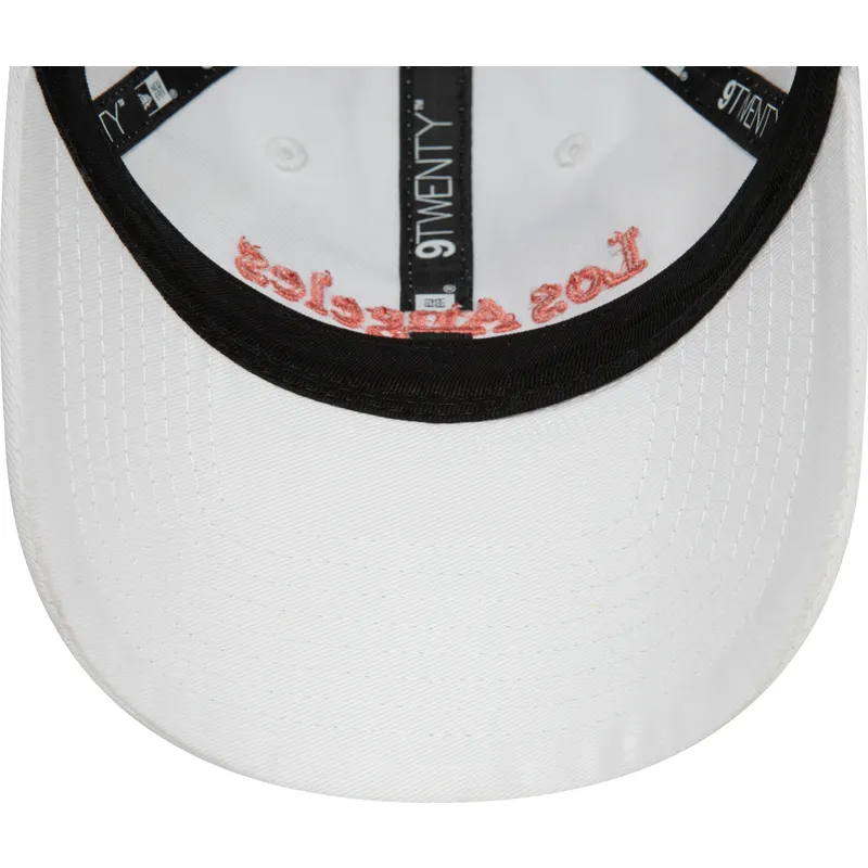 cap-islenkta-white-adjustable-strap-9twenty-wordmark-los-angeles-california-new-era cap-islenkta-white-adjustable-strap-9twenty-wordmark-los-angeles-california-new-era