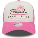 new-era-women-a-frame-foam-front-florida-beach-club-white-and-pink-trucker-hat