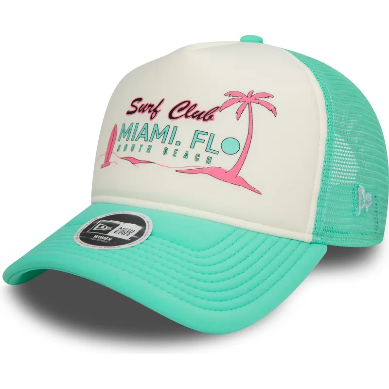 kepure-islenkta-zalia-snapback-a-frame-foam-front-miami-surf-club-florida-new-era