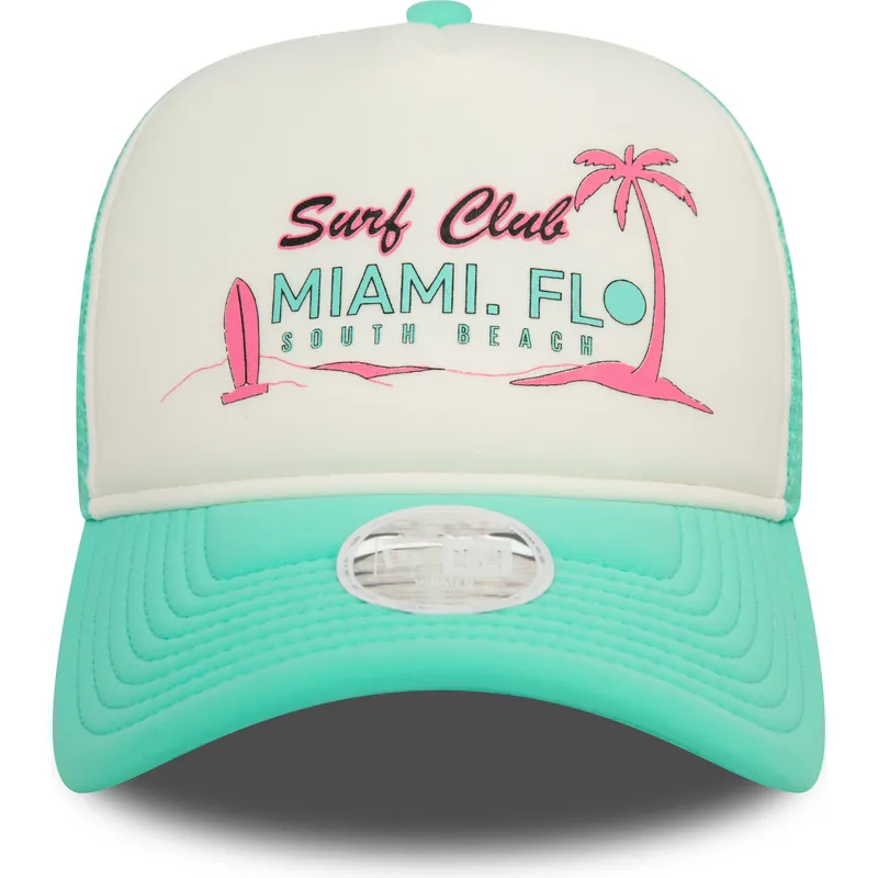 kepure-islenkta-zalia-snapback-a-frame-foam-front-miami-surf-club-florida-new-era