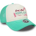 biala-i-zielona-czapka-trucker-dla-kobiet-a-frame-foam-front-miami-surf-club-florida-od-new-era