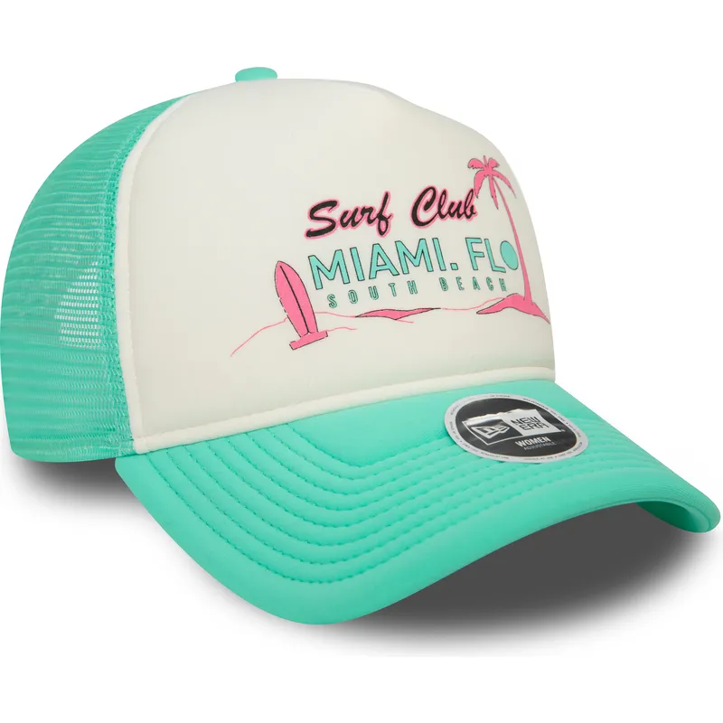 kepure-islenkta-zalia-snapback-a-frame-foam-front-miami-surf-club-florida-new-era