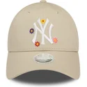 kepure-islenkta-smelio-reguliuojamas-9forty-flower-new-york-yankees-mlb-new-era