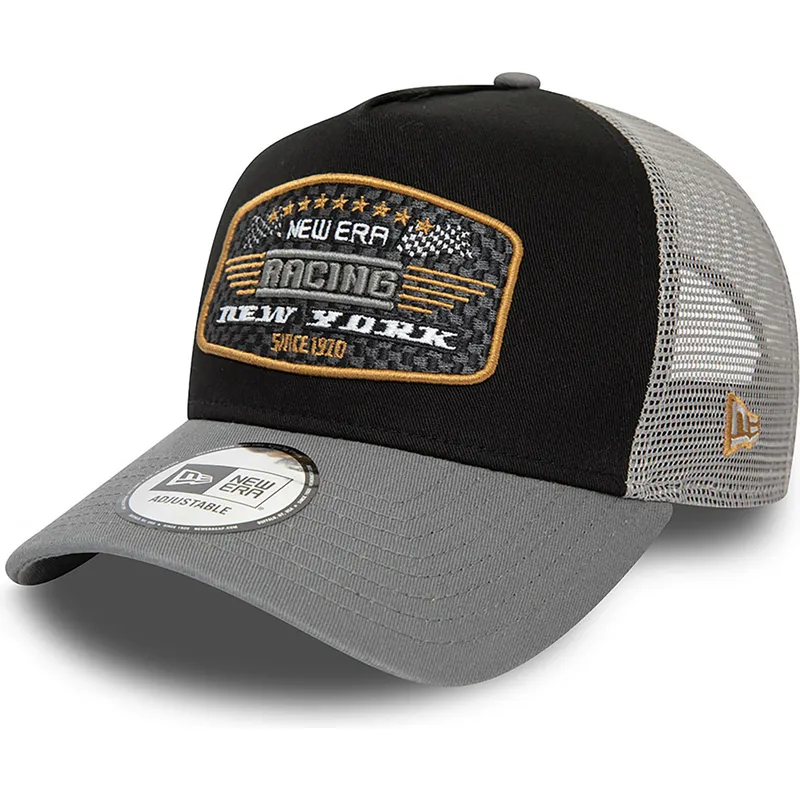 kepure-islenkta-juoda-snapback-a-frame-patch-new-york-racing-new-era
