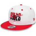 kepure-plokscia-raudona-snapback-9fifty-white-crown-chicago-bulls-nba-new-era