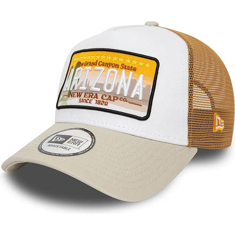 kepure-islenkta-ruda-snapback-a-frame-patch-arizona-new-era