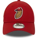 kepure-islenkta-raudona-reguliuojamas-9forty-minor-league-modesto-nuts-milb-new-era