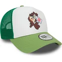 new-era-tasmanian-devil-a-frame-character-looney-tunes-white-and-green-trucker-hat