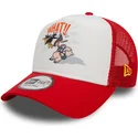 kepure-islenkta-raudona-snapback-a-frame-character-pato-lucas-y-porky-pig-looney-tunes-new-era
