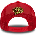 kepure-islenkta-raudona-snapback-a-frame-character-pato-lucas-y-porky-pig-looney-tunes-new-era