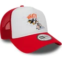 kepure-islenkta-raudona-snapback-a-frame-character-pato-lucas-y-porky-pig-looney-tunes-new-era