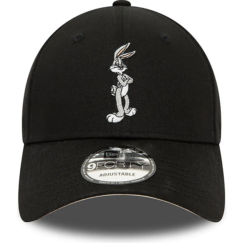 czarna-zakrzywiona-regulowana-czapka-9forty-z-postacia-krolika-bugsa-looney-tunes-od-new-era