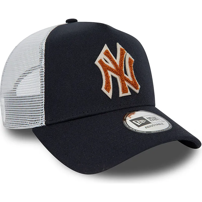 kepure-islenkta-tamsiai-melyna-snapback-a-frame-boucle-new-york-yankees-mlb-new-era
